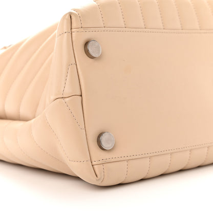 Saint Laurent Calfskin Y Quilted Monogram Large Loulou Shopper Nude Powder 9 of 10
