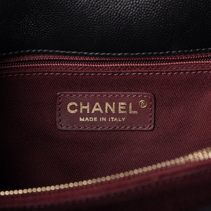 Chanel Caviar Quilted Large Coco Handle Flap Black 6 of 9