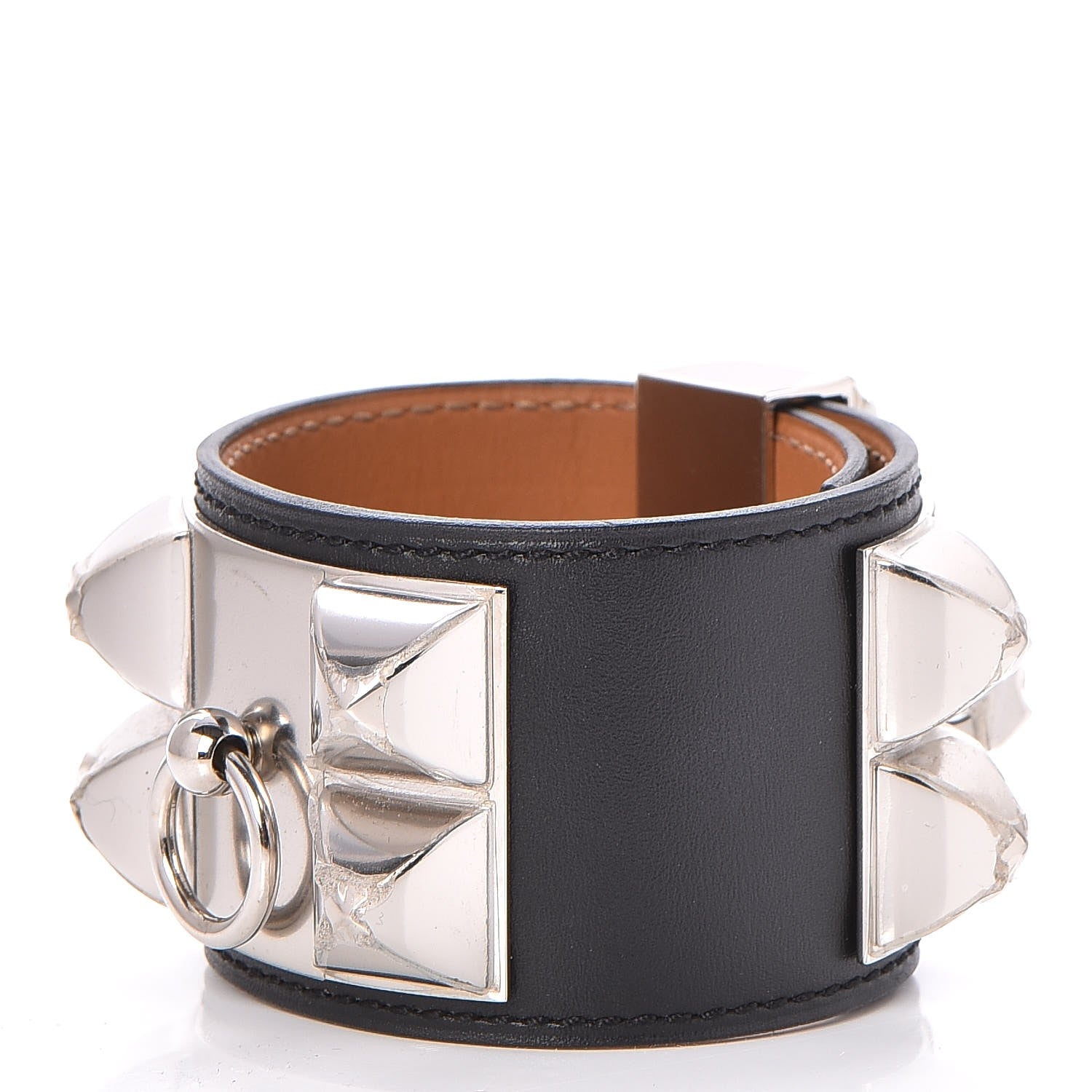 Hermes Chamonix Collier de Chien CDC Bracelet S Black 1 of 7
