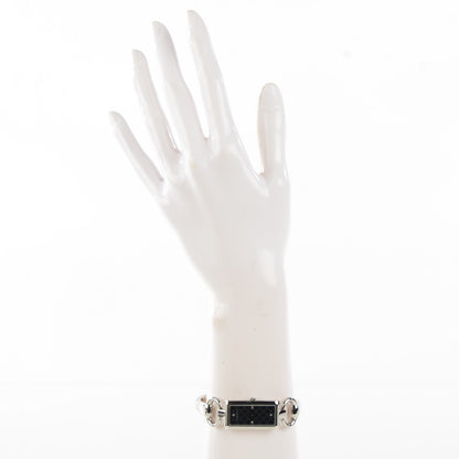 Gucci Stainless Steel Diamond 17mm Tornabuoni Quartz Watch Black 2 of 7