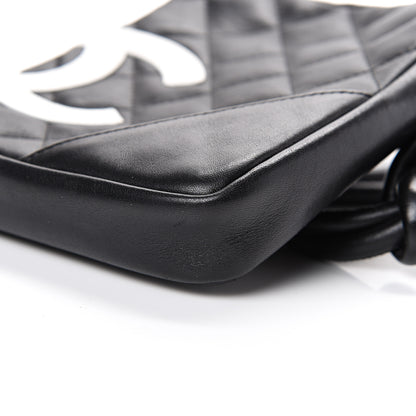 Chanel Calfskin Quilted Small Cambon Messenger Black White 9 of 12