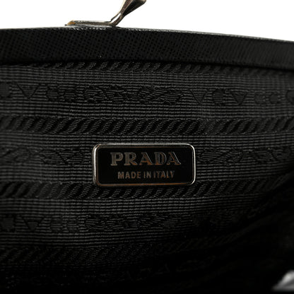 Prada Tessuto Nylon Kisslock Shoulder Bag Black Black 6 of 12