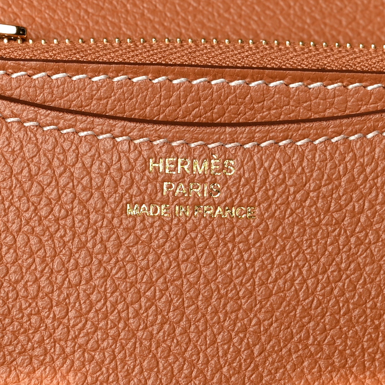 Hermes Evercolor Constance Slim Wallet Gold 8 of 13