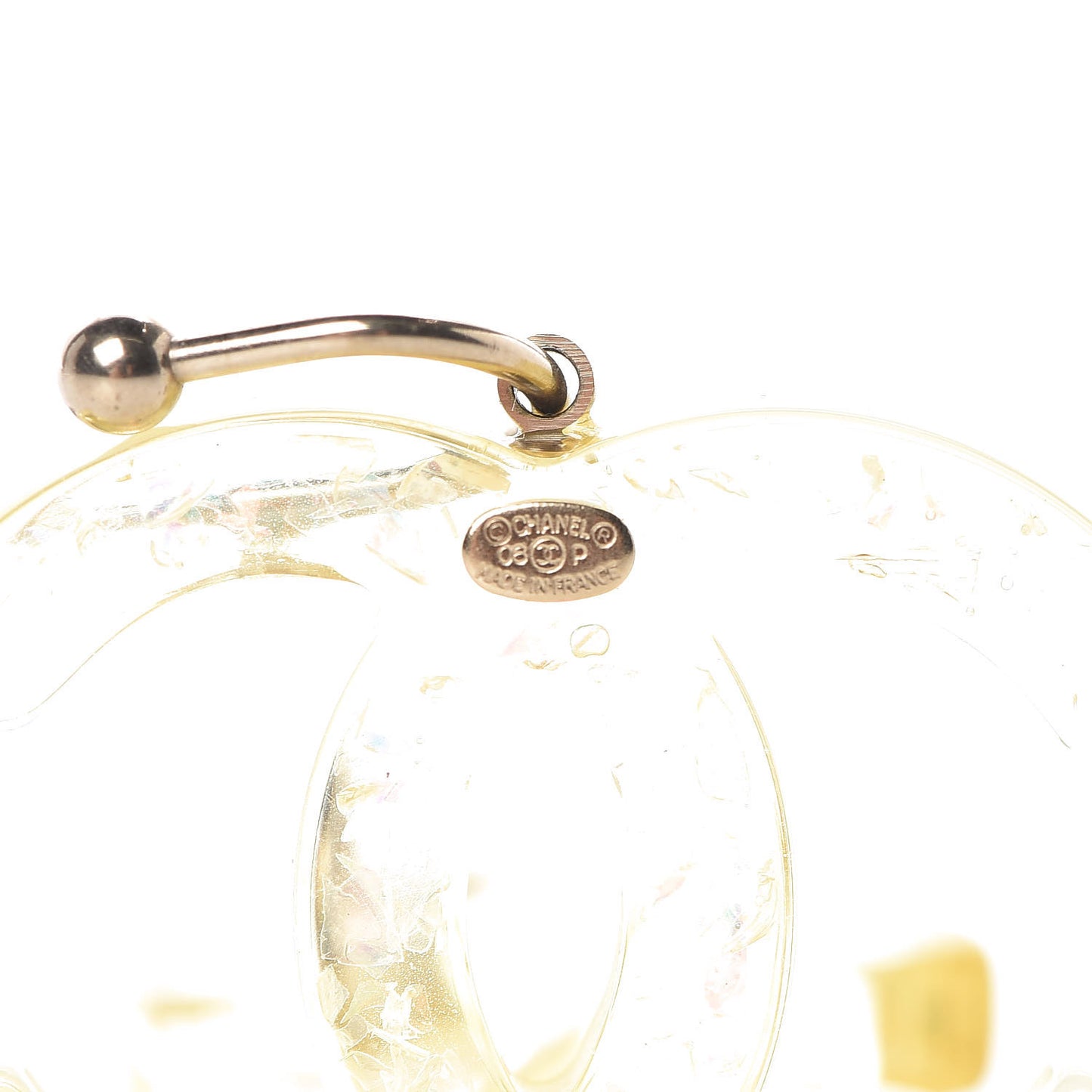 Resin CC Earrings Transparent