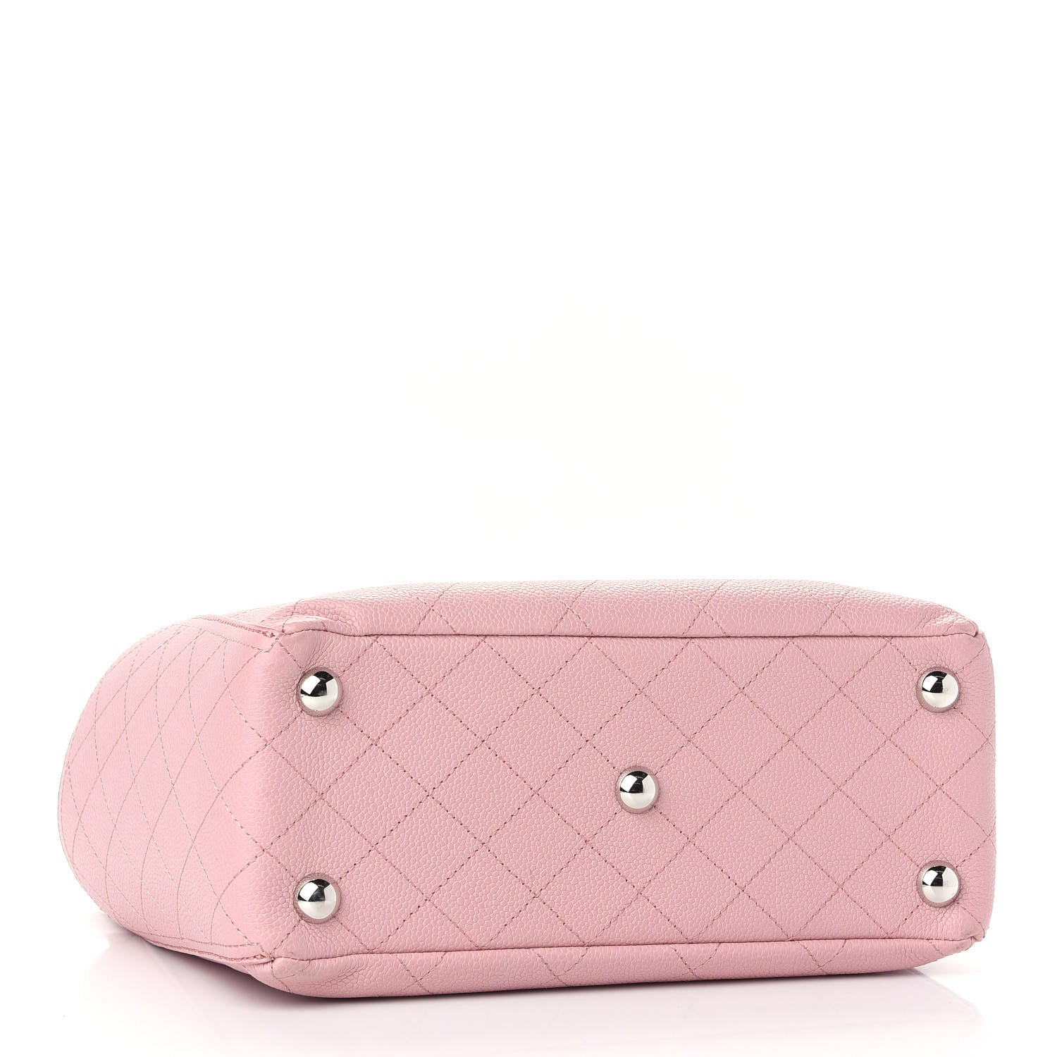 Chanel Grained Calfskin CC Pocket Tote Pink 4 of 9