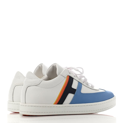 Hermes Epsom Boomerang Sneakers 37.5 Bleu Allure Multicolor 3 of 4