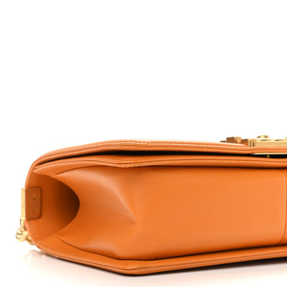 Chanel Lambskin Quilted Medium Boy Flap Orange 10 of 11