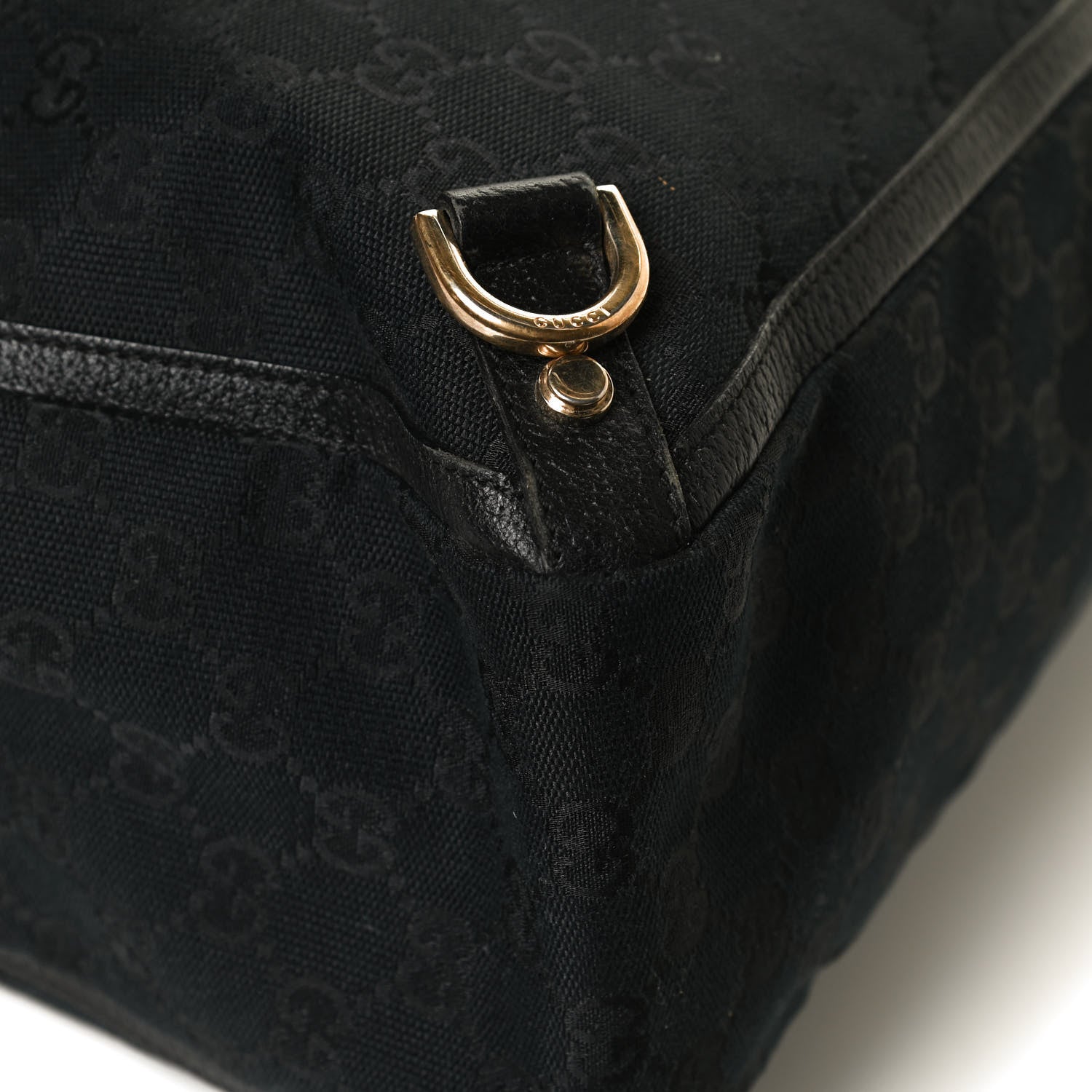 Gucci Monogram Large Abbey Tote Black 13 of 14