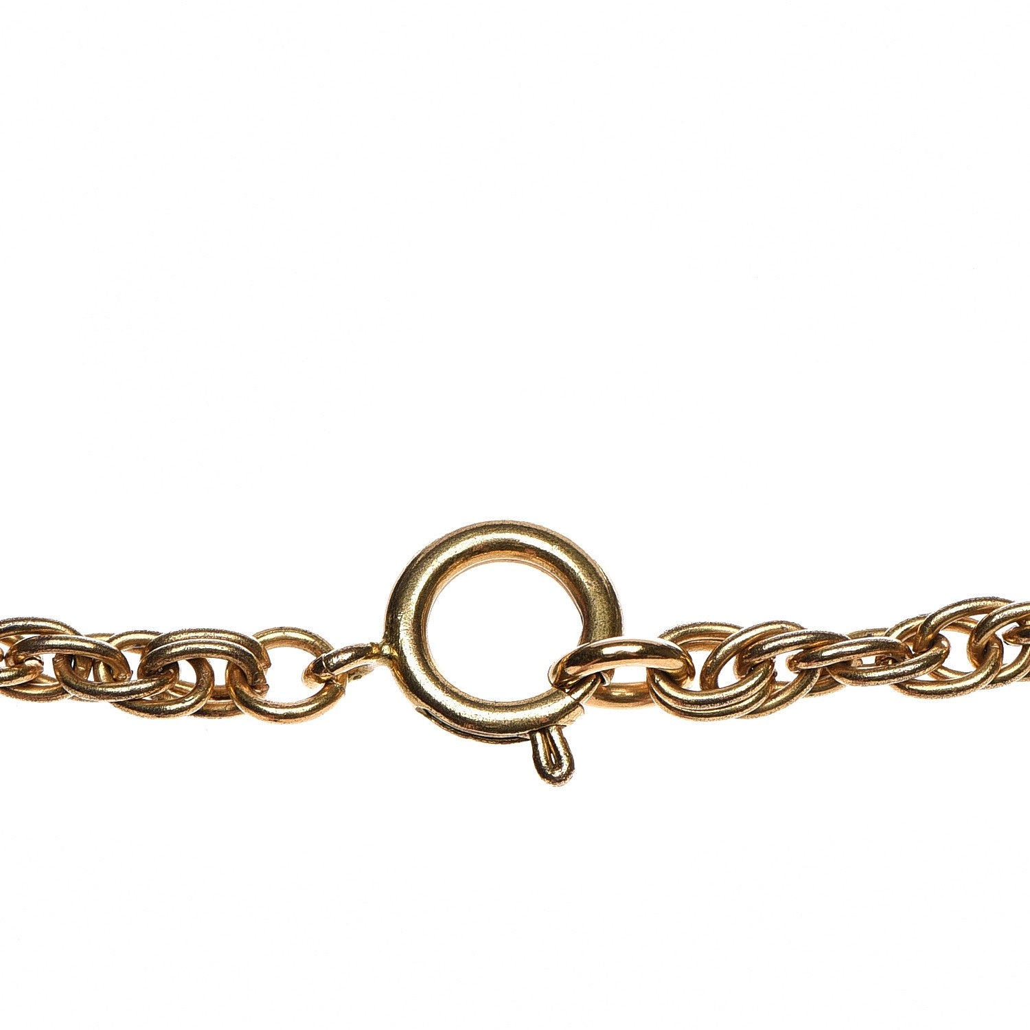 Chanel CC Chain Pendant Necklace Gold 4 of 10