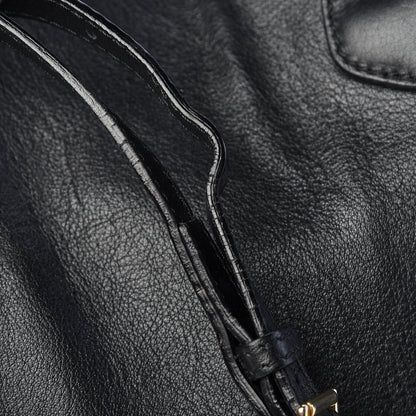 Burberry Smooth Calfskin Medium Banner Tote Black 15 of 16