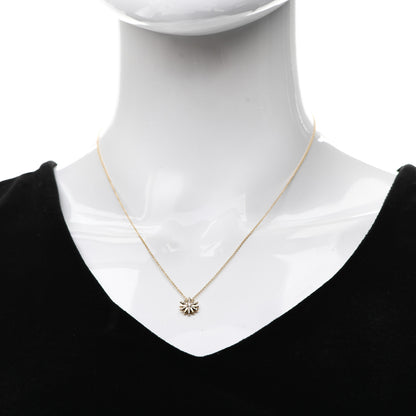 David Yurman 18K Yellow Gold Diamond Petite Starburst Pendant Necklace 2 of 5
