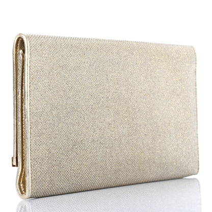 Jimmy Choo Glitter Fabric Milla Clutch Champagne 3 of 10