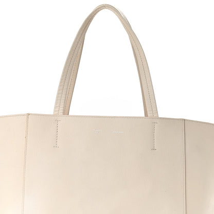 Celine Grained Calfskin Medium Horizontal Cabas Phantom White 6 of 8