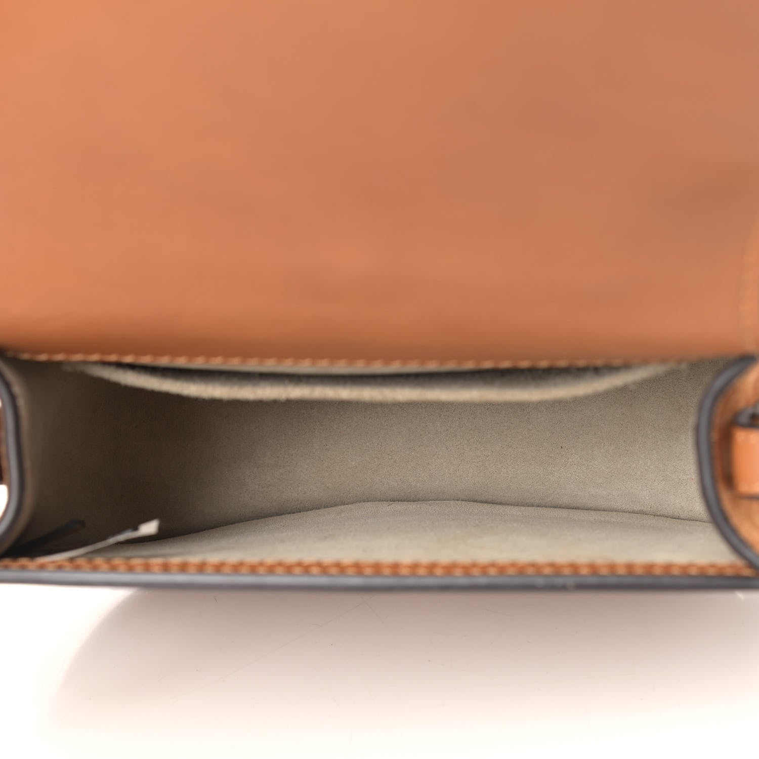 Chloe Calfskin Suede Small Nile Bracelet Bag Caramel 4 of 10