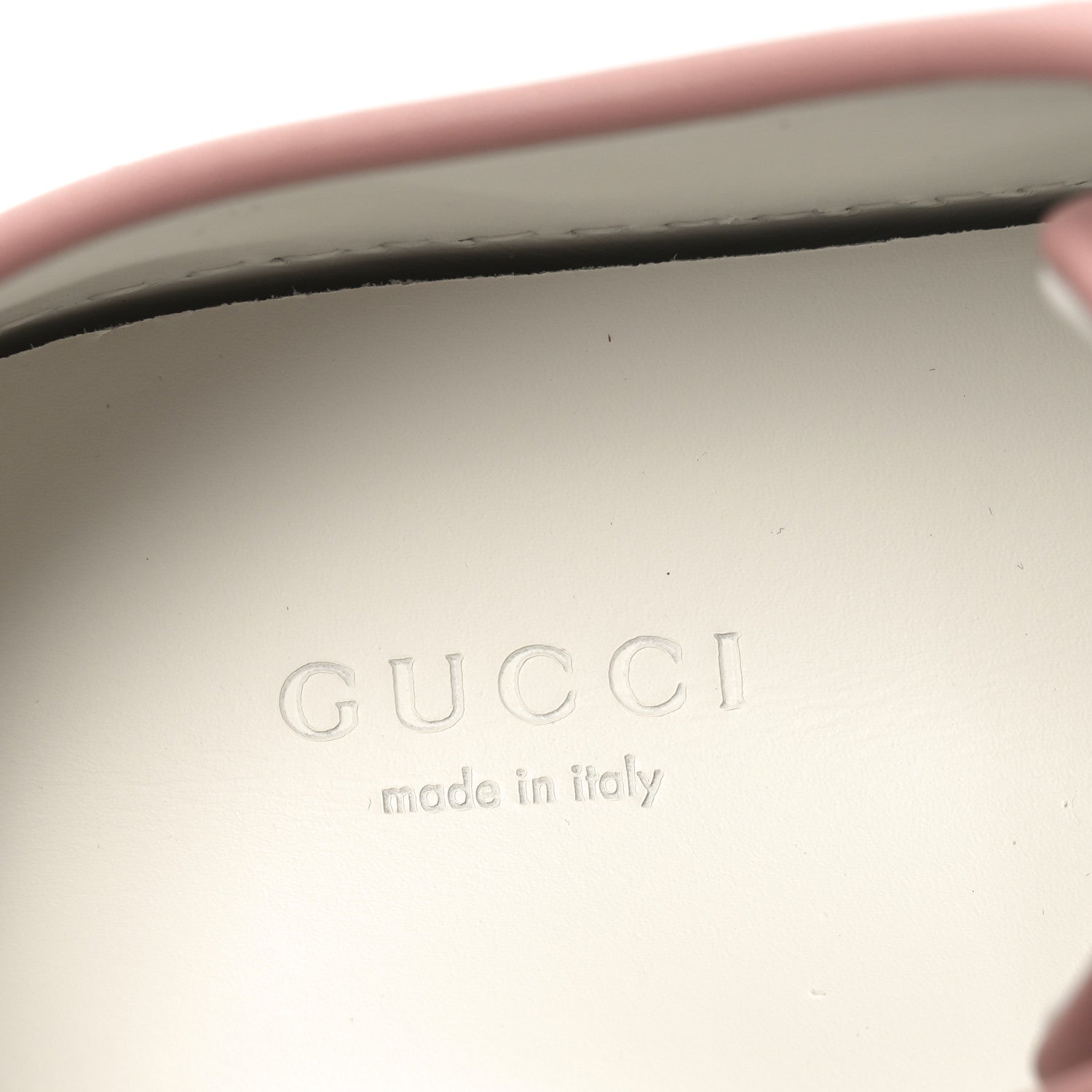 Gucci GG Monogram Calfskin Womens Low Top Sneakers 35 Pink Soft Pink 7 of 9