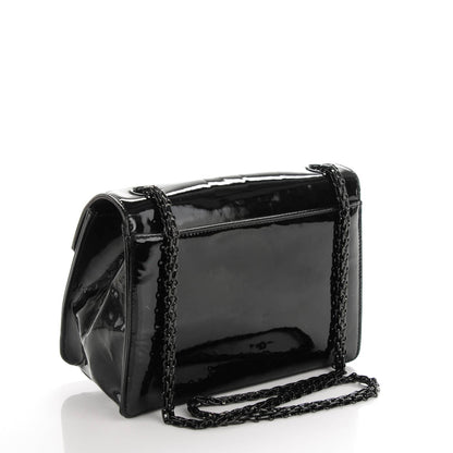 Chanel Patent Small Mademoiselle Single Flap So Black 3 of 7