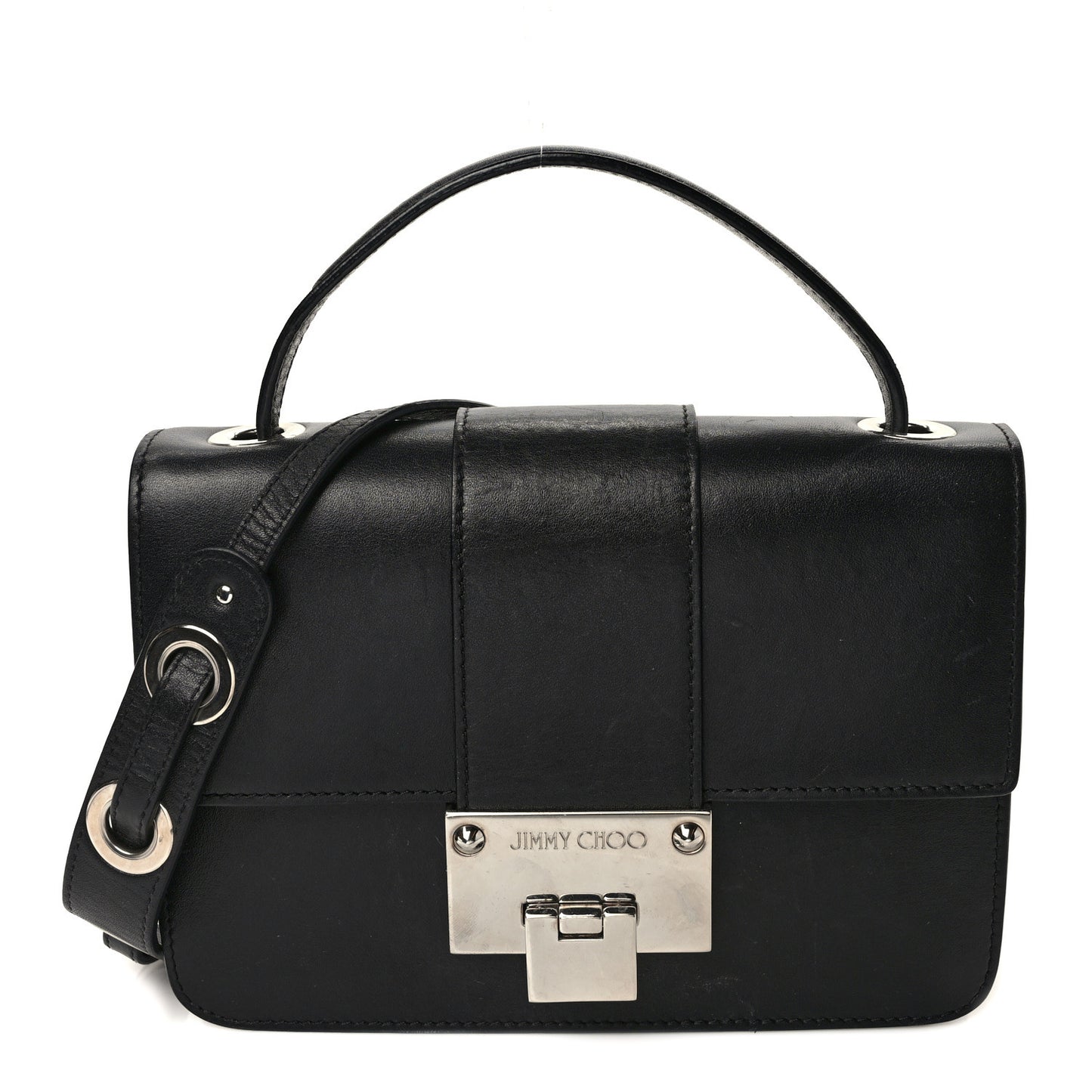 Calfskin Rebel Crossbody Bag Black