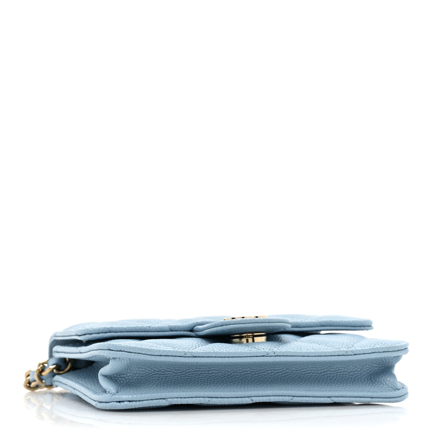 Caviar Quilted Mini Chain Bag Blue