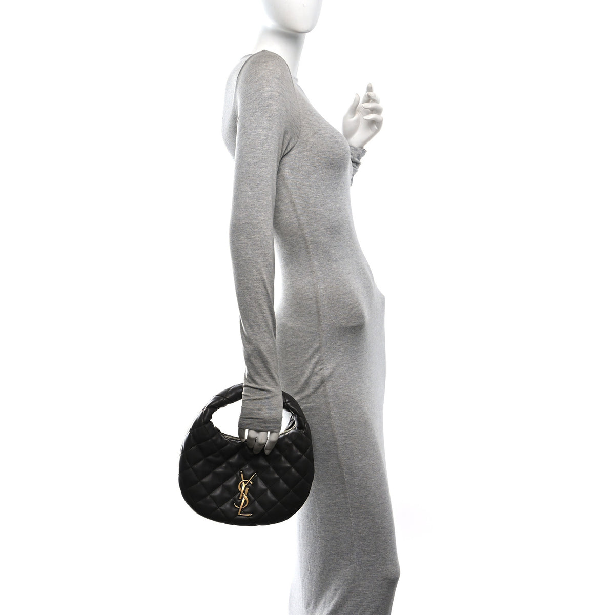 Lambskin Quilted Icarino Bag Urban Grey