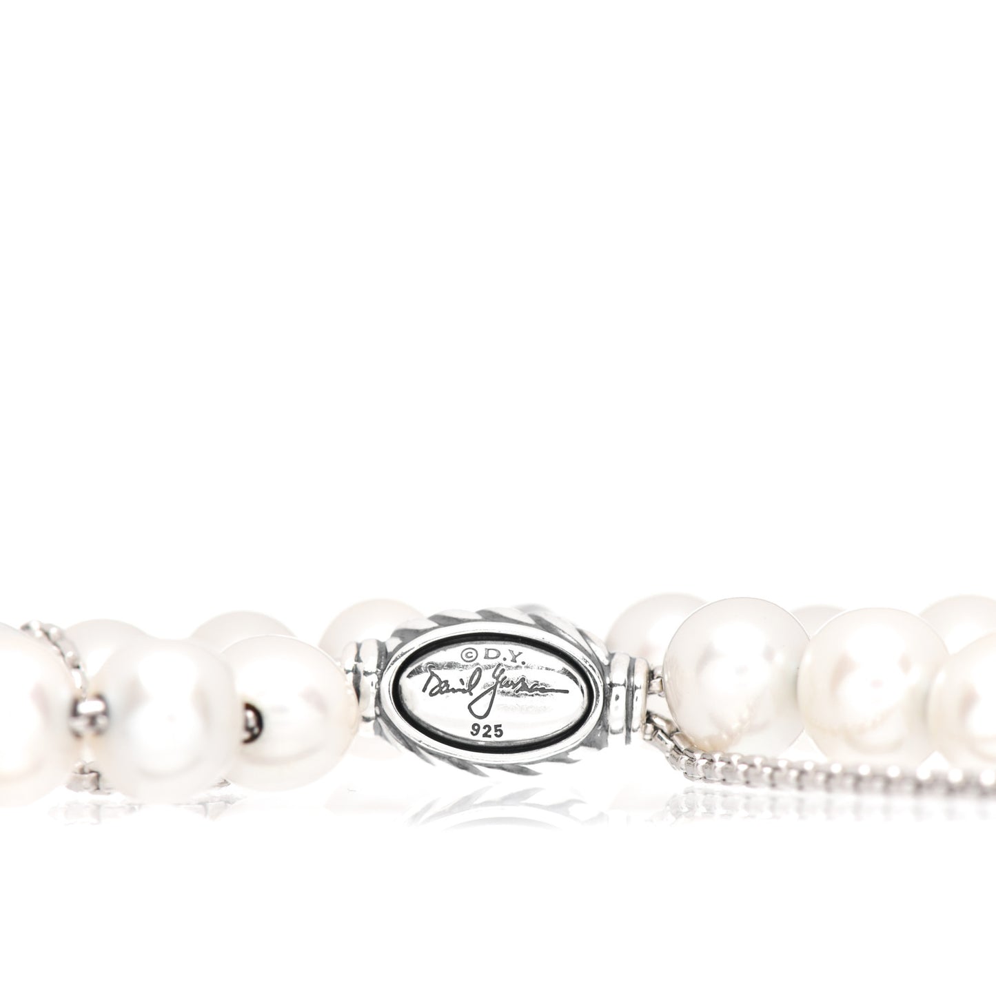 Sterling Silver Pearl 8mm Spiritual Bead Bracelet