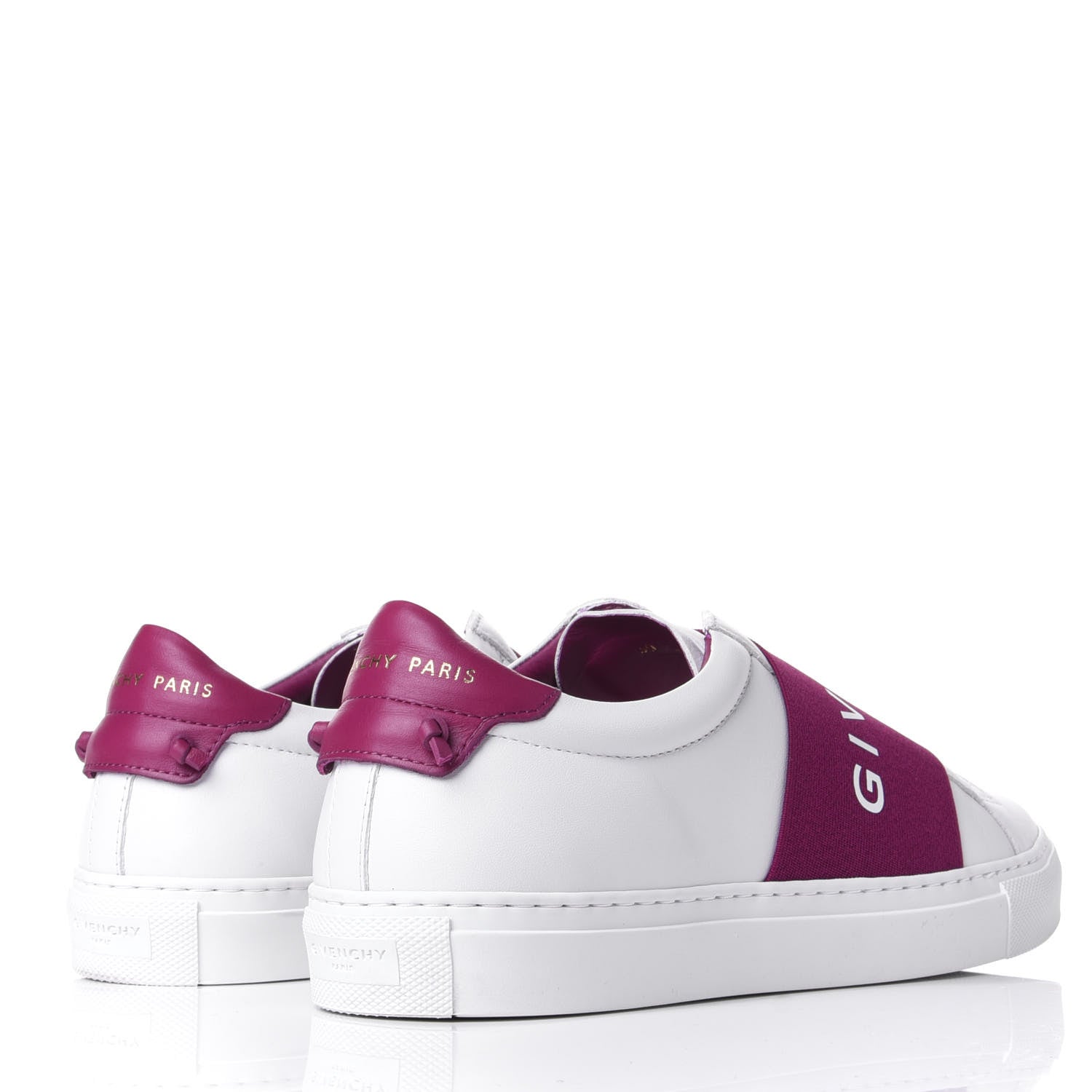 Givenchy Calfskin Band Logo Womens Urban Street Sneakers 39 Orchid Purple 4 of 11