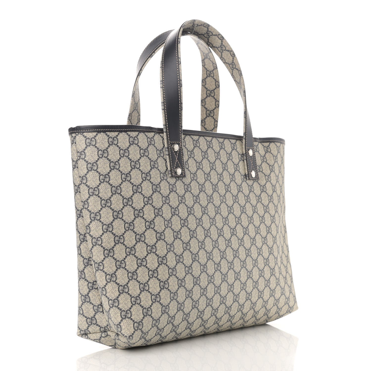 Gucci GG Plus Monogram Medium Signature Web Loop Tote Navy 3 of 10