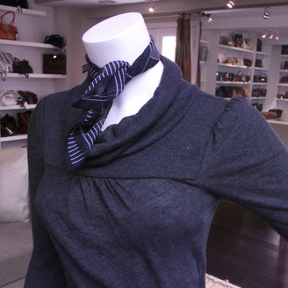 FASHIONPHILE EmporioArmaniSilkScarfBlue 2 of 3