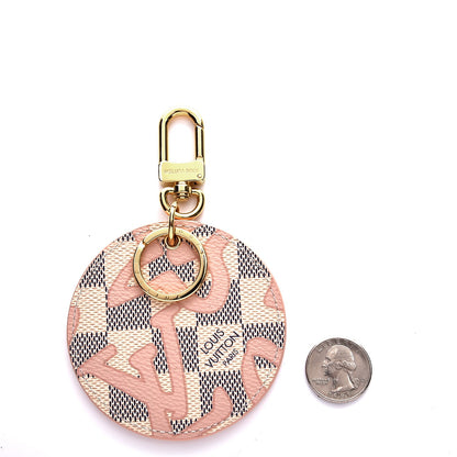 Louis Vuitton Damier Azur Tahitienne Bag Charm Key Ring 2 of 5