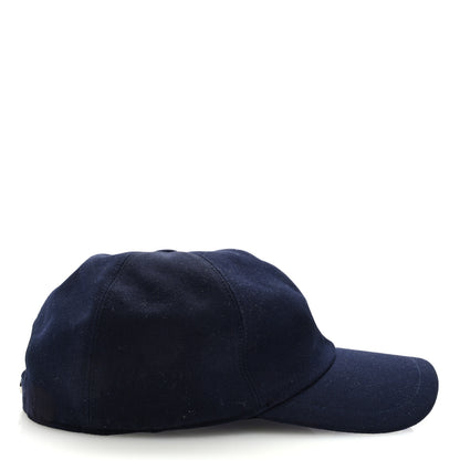 Chanel Cotton Beaded CC Cap Hat Navy Blue 5 of 7