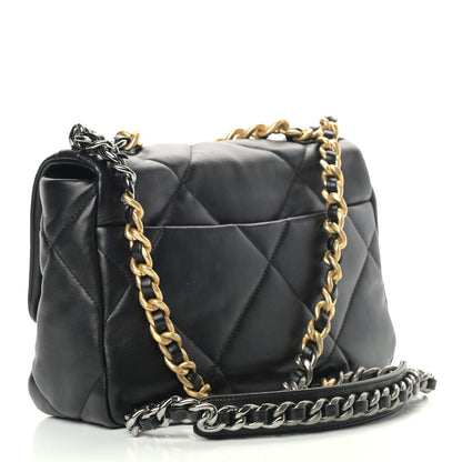Chanel Lambskin Quilted Medium Chanel 19 Flap Black 3 of 10