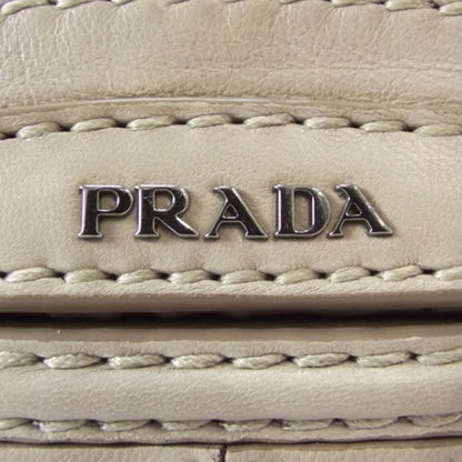 Prada Nappa Ruched Shoulder Bag Visone 7 of 9