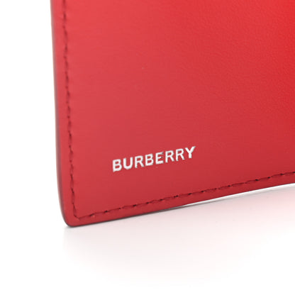Burberry E-Canvas Vintage Check Tri-Fold Wallet Red 6 of 6