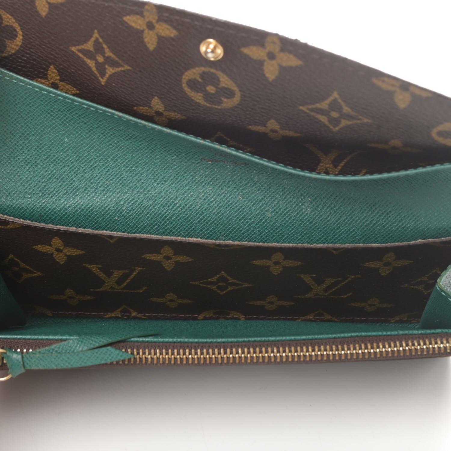 Louis Vuitton Monogram Emilie Wallet Vert 5 of 15