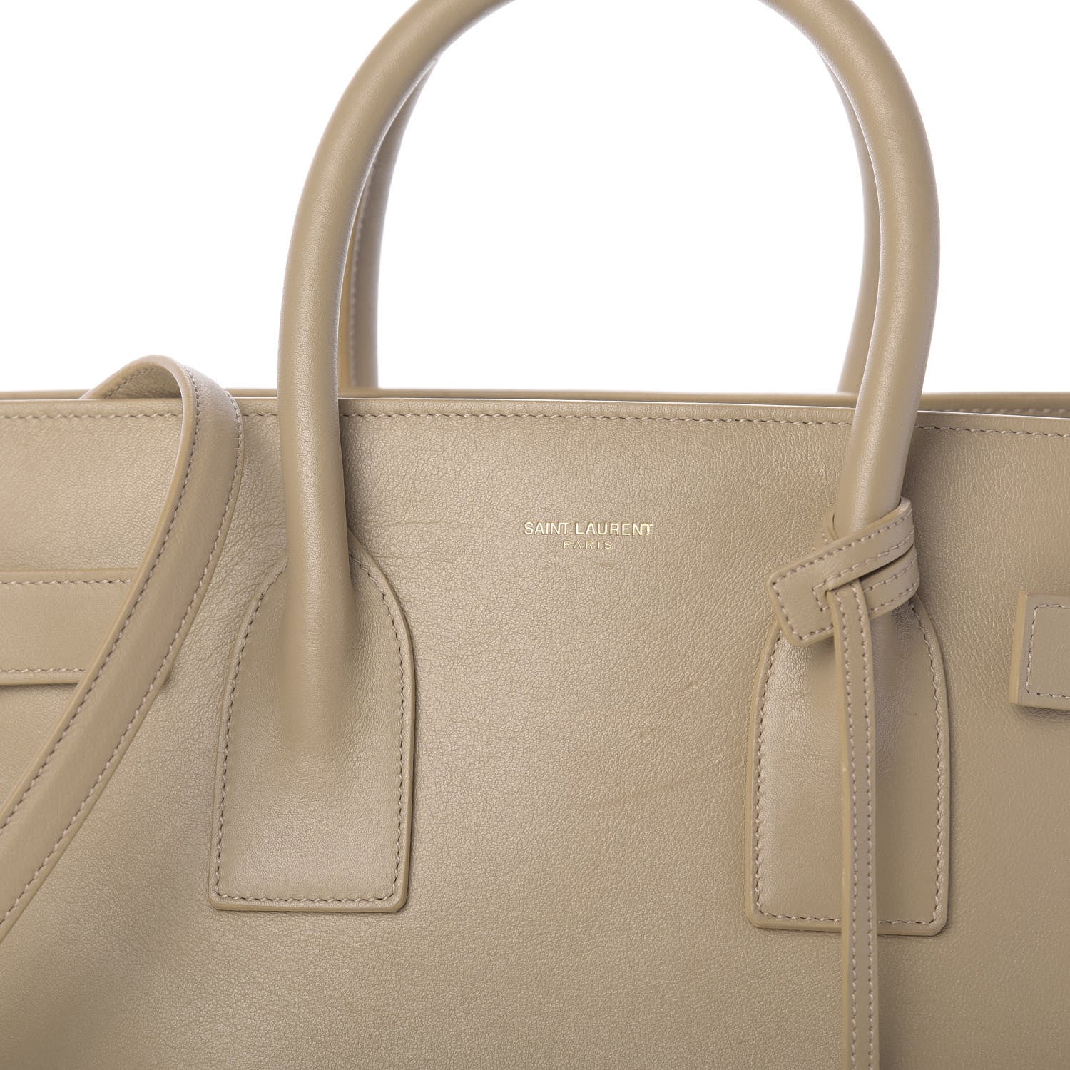 Saint Laurent Calfskin Small Sac De Jour Beige 12 of 12