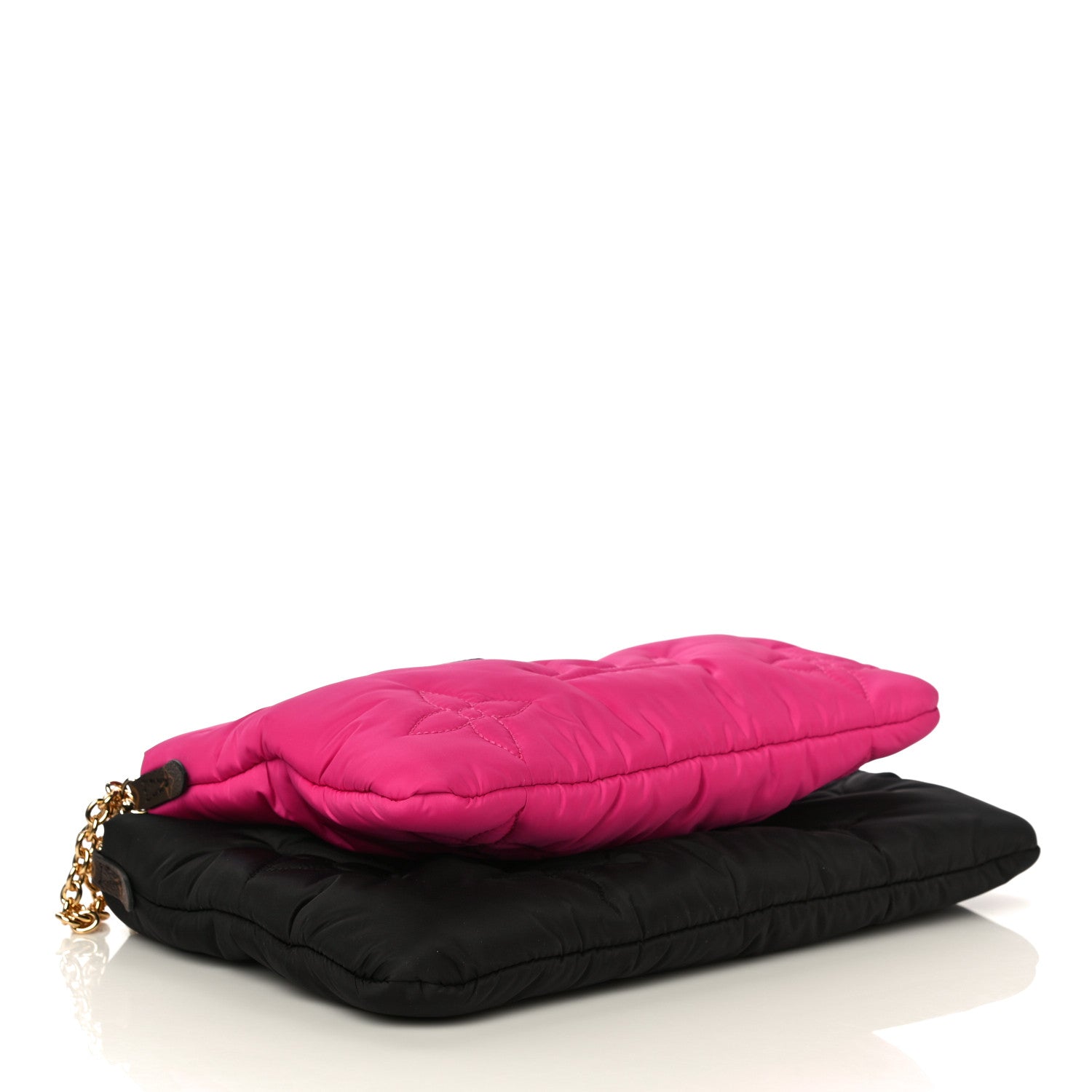 Louis Vuitton Econyl Monogram Pillow Maxi Multi Pochette Accessories Black Fuchsia 4 of 17