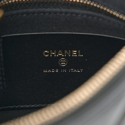 Chanel Lambskin Quilted Chain Around Top Handle Mini Bag Black 6 of 10