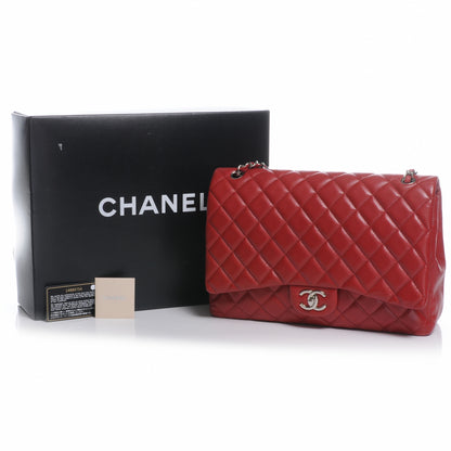 Chanel Caviar Quilted Maxi Double Flap Red 5 of 8