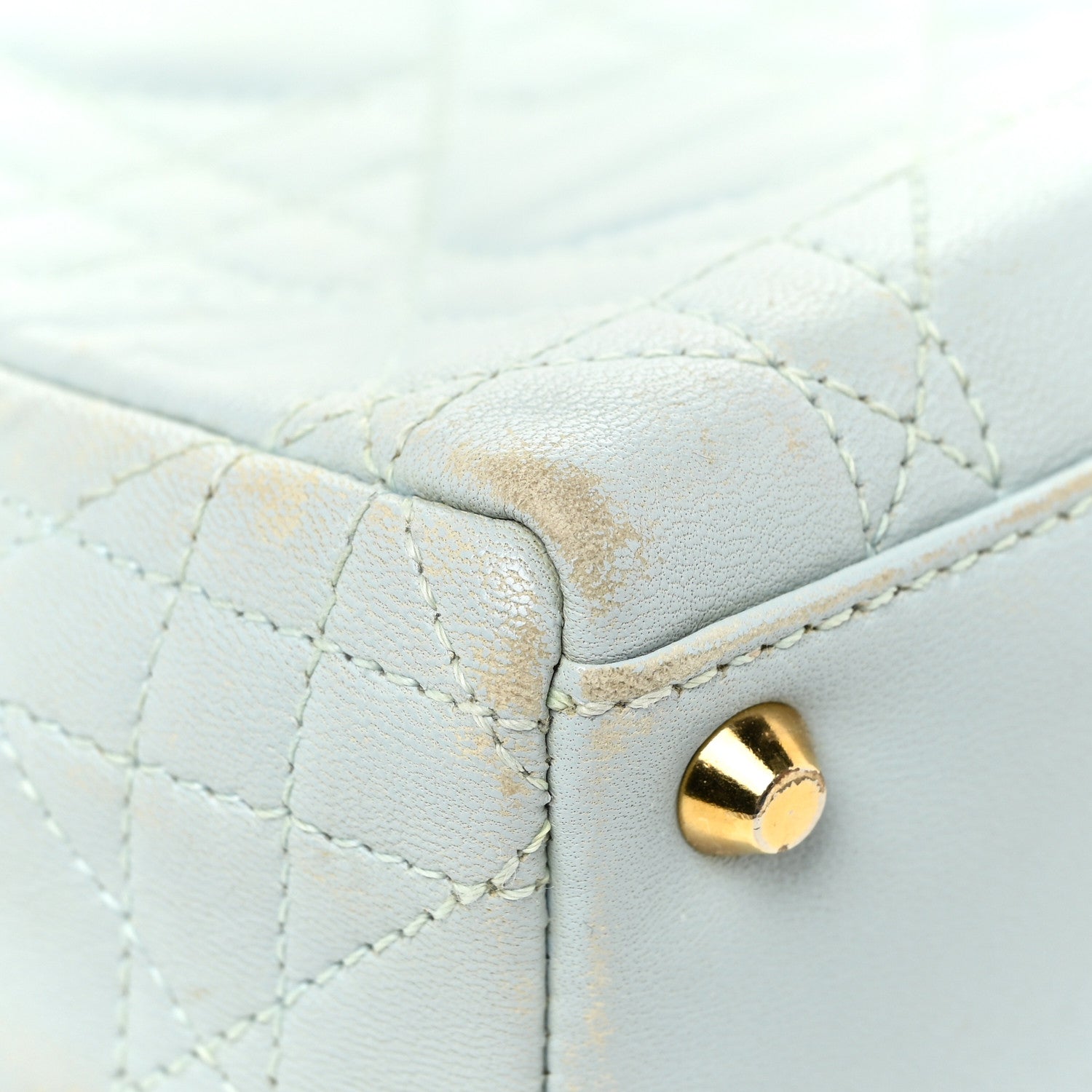 Christian Dior Lambskin Cannage Mini Lady Dior Light Blue 13 of 29