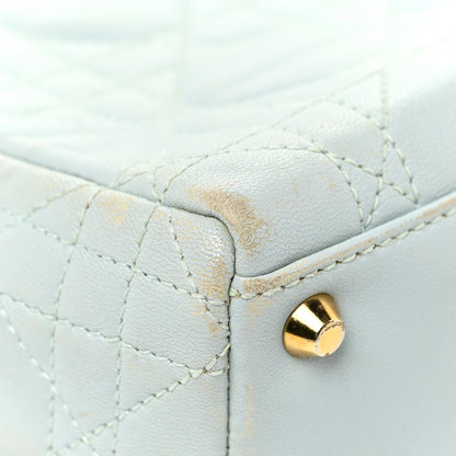 Christian Dior Lambskin Cannage Mini Lady Dior Light Blue 13 of 29