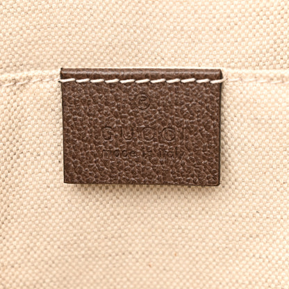 Gucci GG Supreme Monogram Textured Calfskin Web Medium Ophidia Briefcase Beige Ebony New Acero 6 of 11