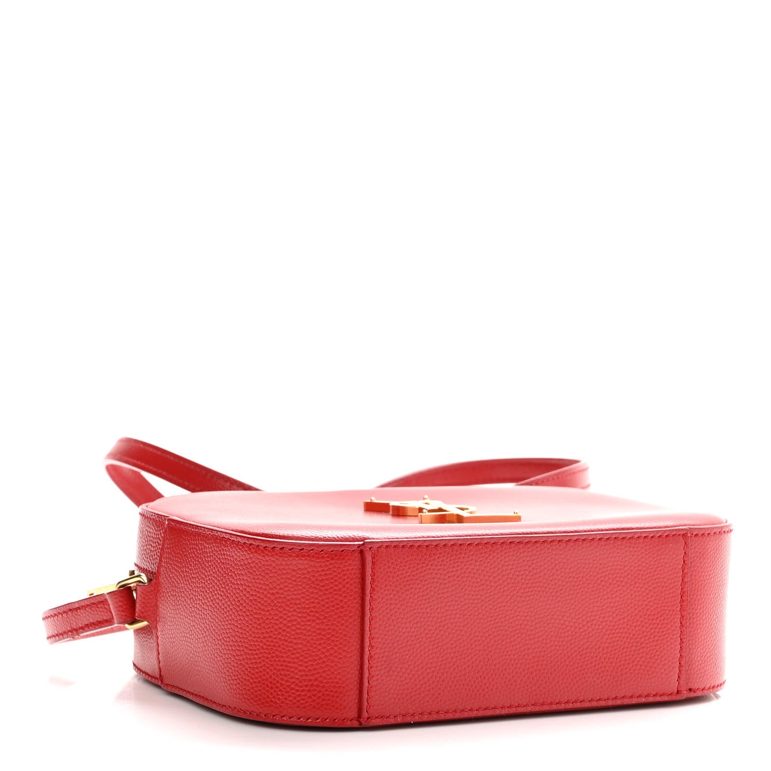 Saint Laurent Grain De Poudre Small Classic Monogram Camera Bag New Red 4 of 12