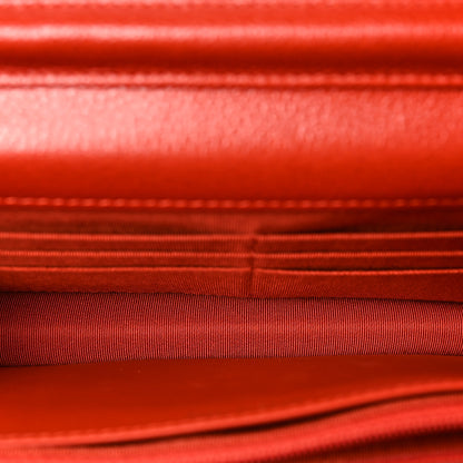 Chanel Caviar Quilted Wallet on Chain WOC Red 5 of 10