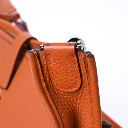 Hermes Taurillon Clemence Evelyne II PM Orange 11 of 13