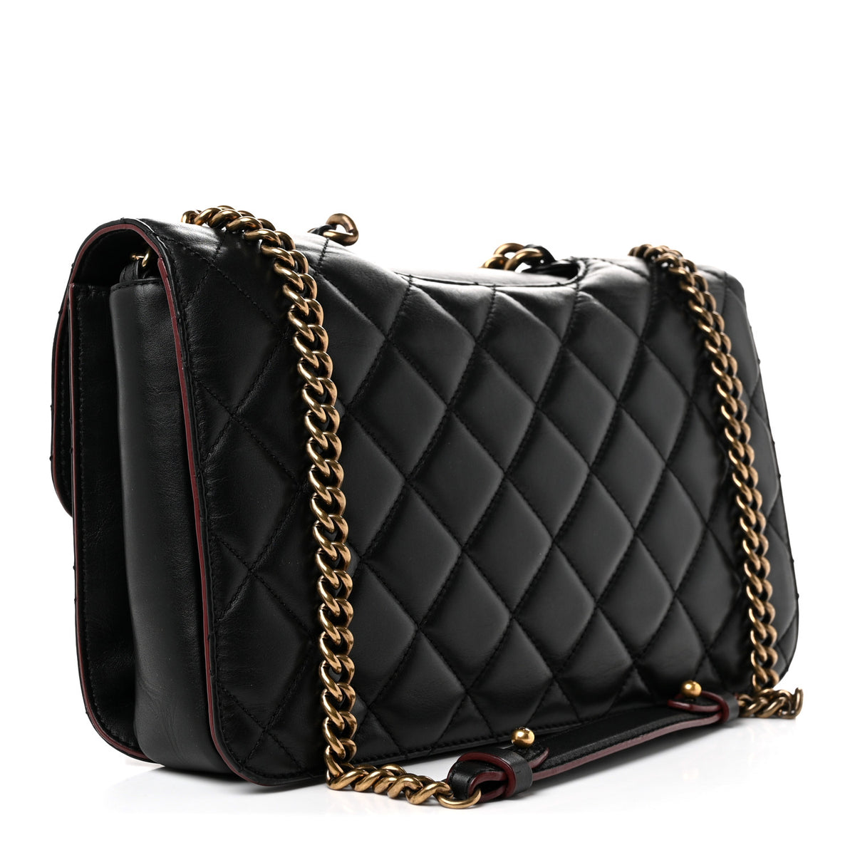 Chanel Calfskin Quilted Large Perfect Edge Flap Black 3 of 10