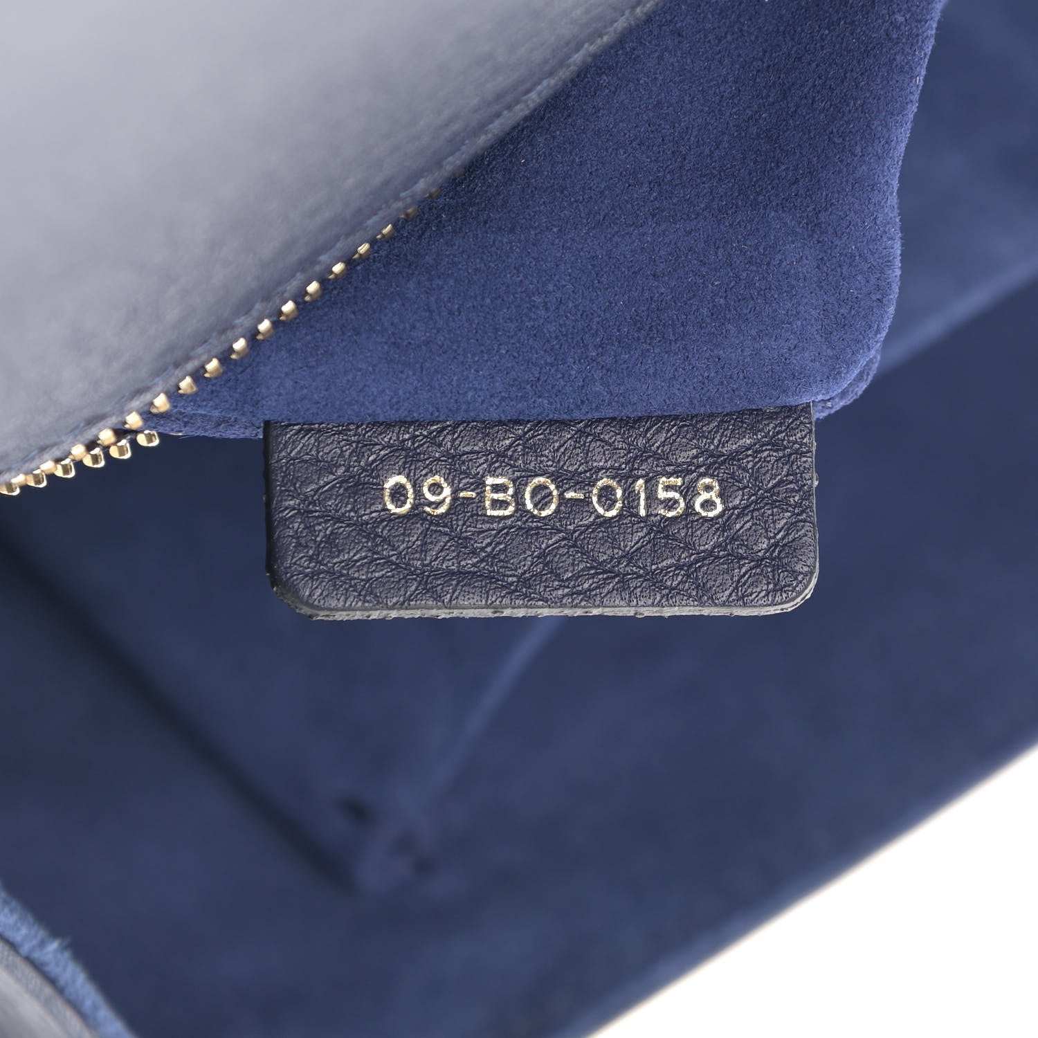 Christian Dior Grained Calfskin Medium Diorama Flap Bag Indigo Blue 8 of 10