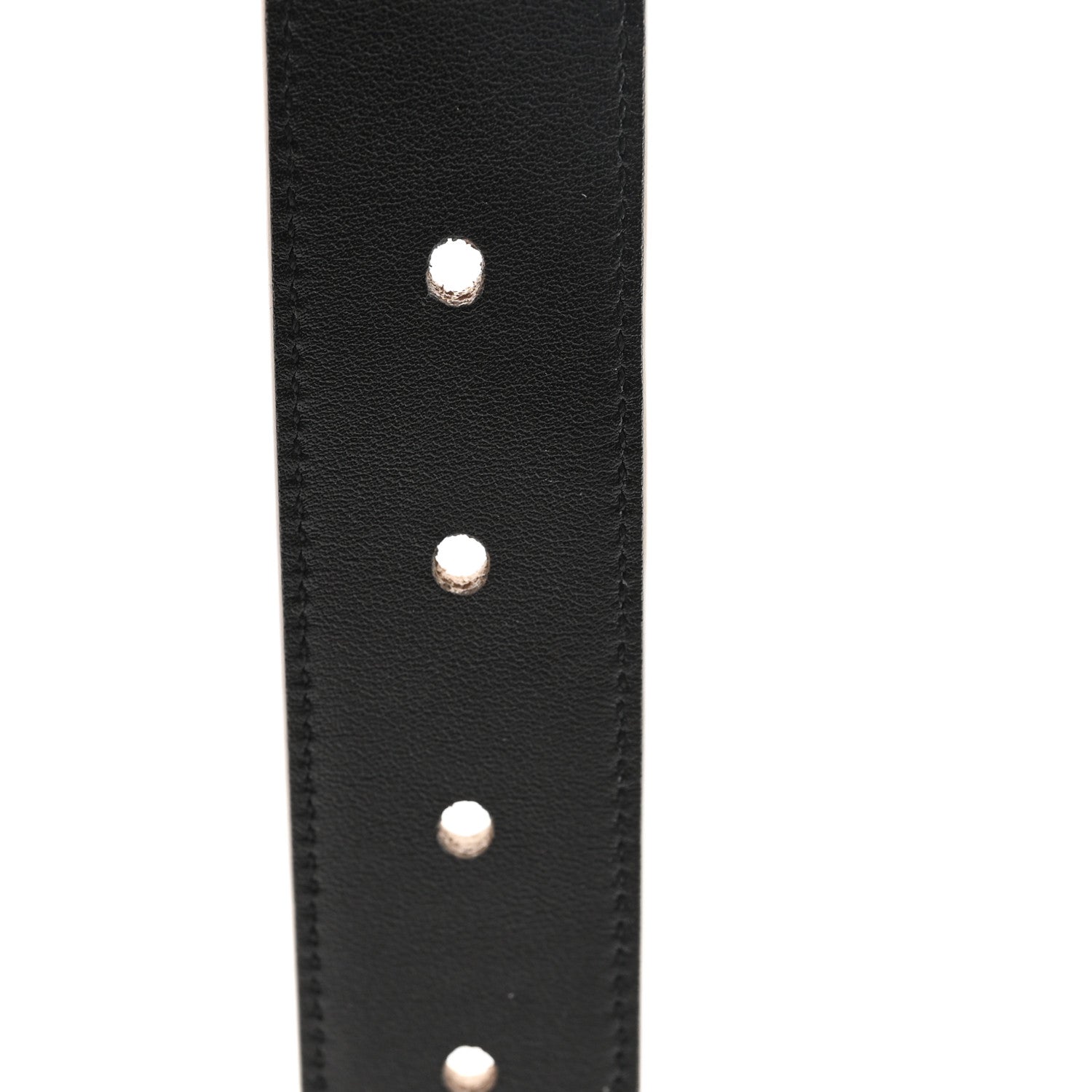 Saint Laurent Smooth Calfskin Monogram Square Buckle Belt 80 32 Dark Beige 5 of 6