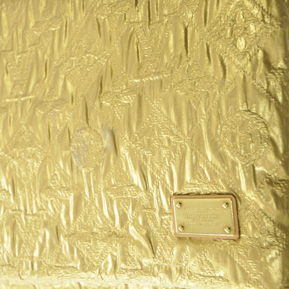 Louis Vuitton Jacquard Quilted Monogram Limelight Clutch GM Gold 5 of 8