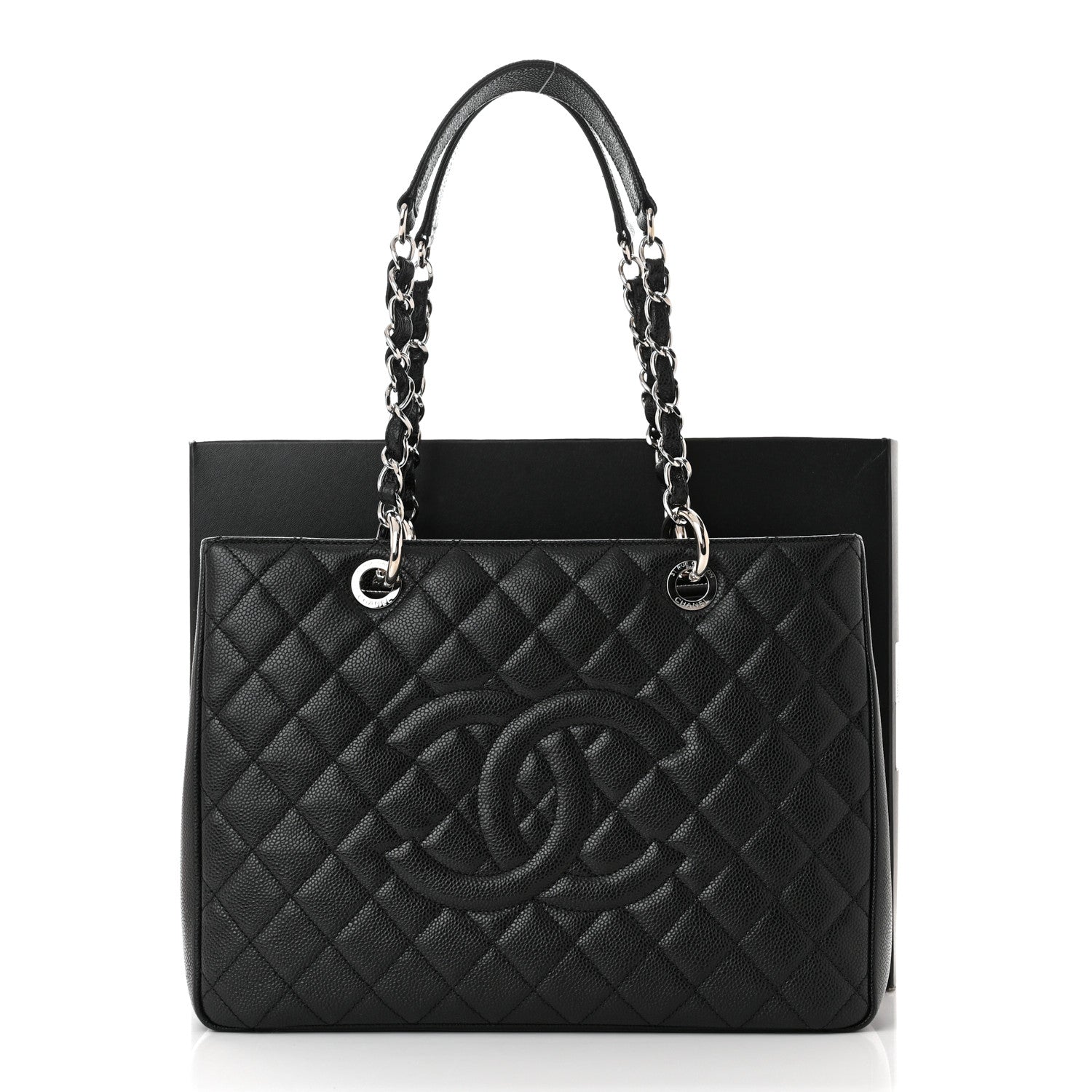 Chanel Caviar Quilted Grand Shopping Tote GST Black 11 of 11