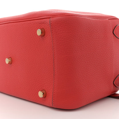 Hermes Taurillon Clemence Lindy 26 Rouge De Coeur 10 of 10