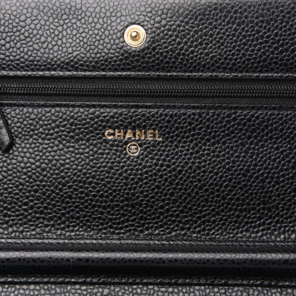 Chanel Caviar Quilted Wallet On Chain WOC Black 7 of 13